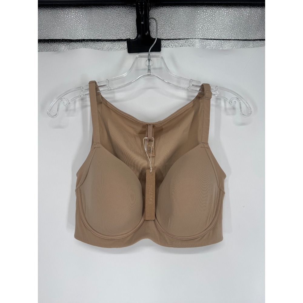SKIMS Fits Everybody Full Coverage Back Smoother Bra Womens 34D Clay Tan Padded